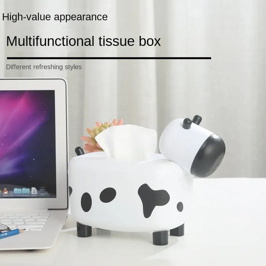 2 In 1 Tissue Box With Toothpick Holder