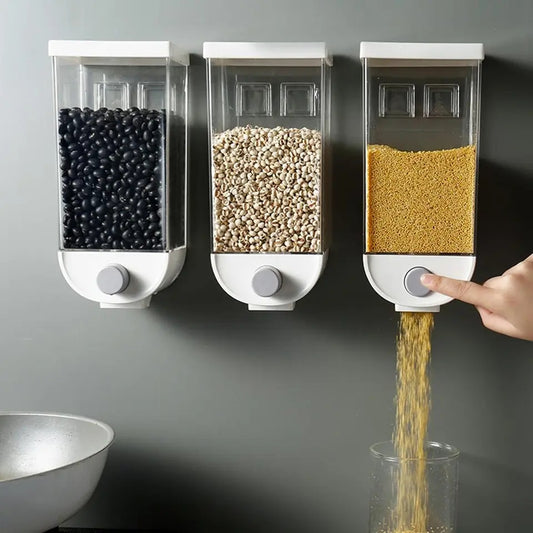 1000ML Wall Mounted Press Cereal Dispenser