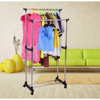 Double Pole Cloth Stand