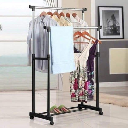 Double Pole Cloth Stand