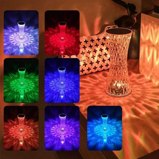 Rechargeable Diamond Style Crystal Lamp