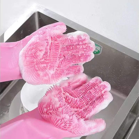 Dish Washing Silicone Gloves