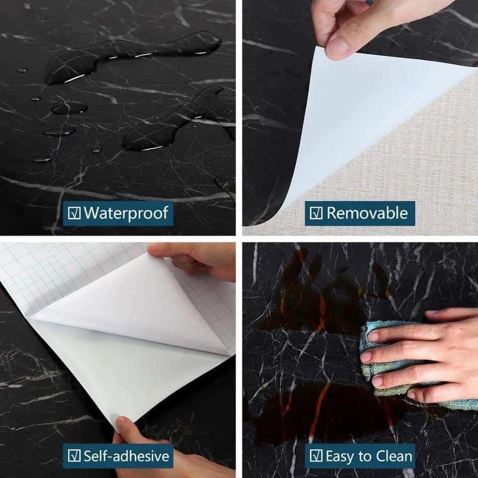 Marble Vinyl Self Adhesive Waterproof Sheet